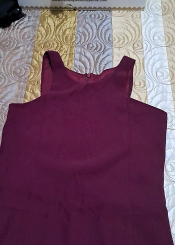 Diğer Bordo Bohem Abiye Elbise 38 be 86 boy