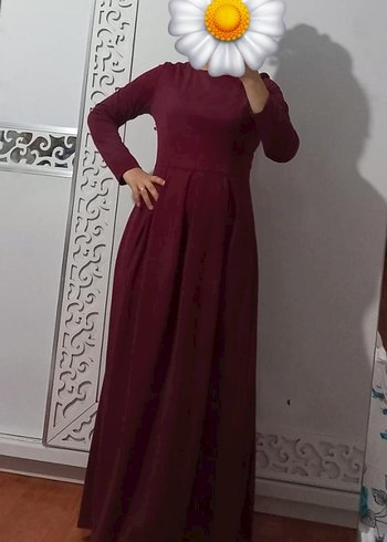 Pembe Drapeli Uzun Gotik Kadın Mezuniyet Elbisesi - Görsel 2