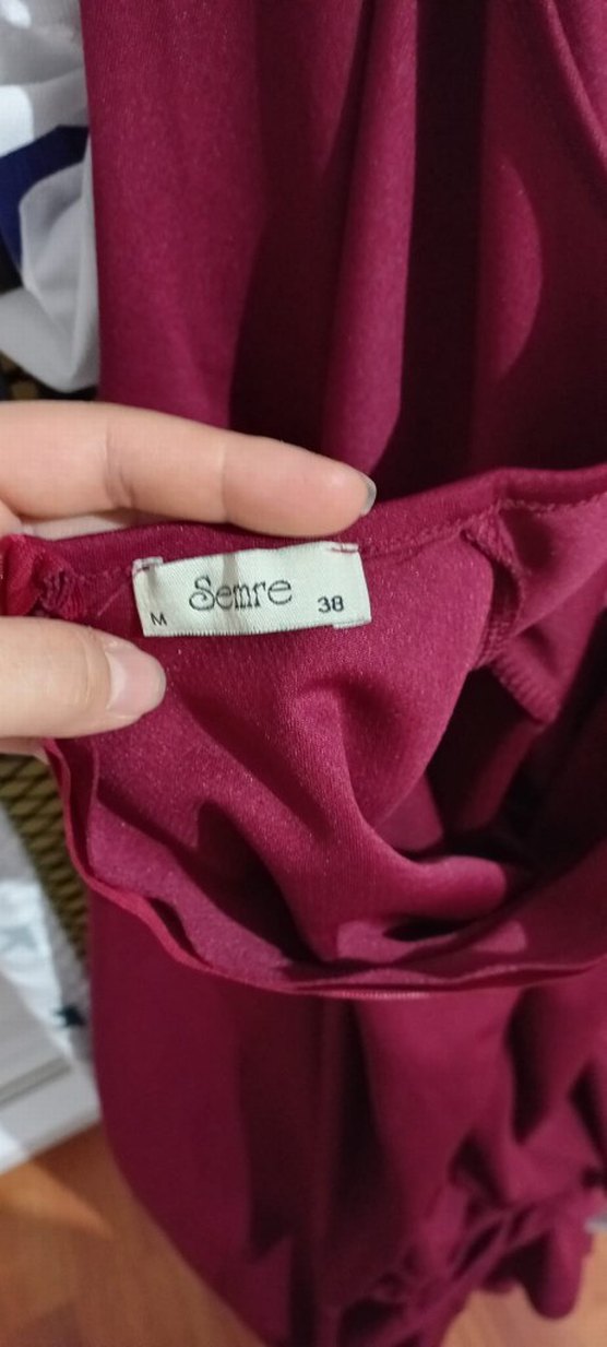 Pembe Drapeli Uzun Gotik Kadın Mezuniyet Elbisesi - Görsel 3