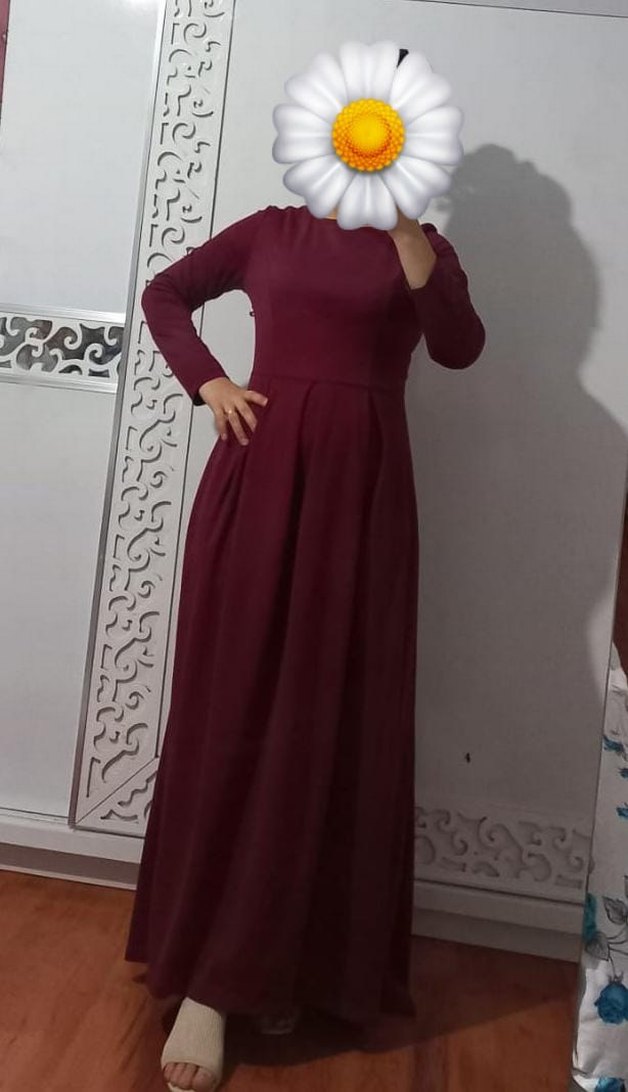 Pembe Drapeli Uzun Gotik Kadın Mezuniyet Elbisesi - Görsel 2