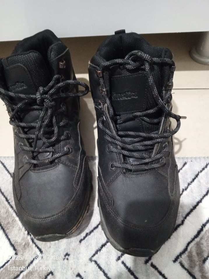 Erkek Siyah Outdoor Bağcıklı Spor Ayakkabı - Görsel 2