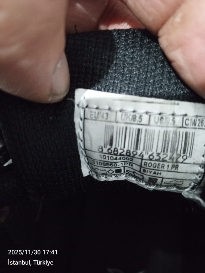 Erkek Siyah Outdoor Bağcıklı Spor Ayakkabı - Görsel 5