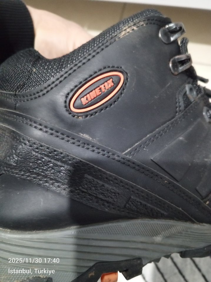 Erkek Siyah Outdoor Bağcıklı Spor Ayakkabı - Görsel 3