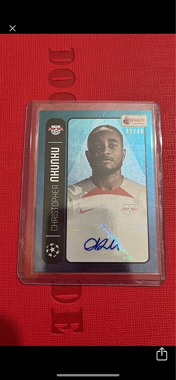 nkunku imzalı kart auto topps