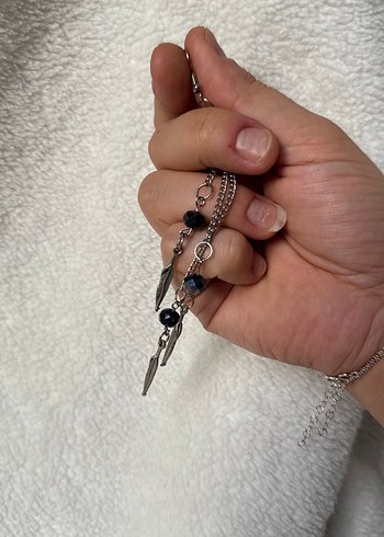 Zincir Detaylı Siyah Gotik Kadın El Zinciri - Görsel 2