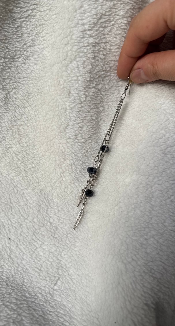 Zincir Detaylı Siyah Gotik Kadın El Zinciri - Görsel 3