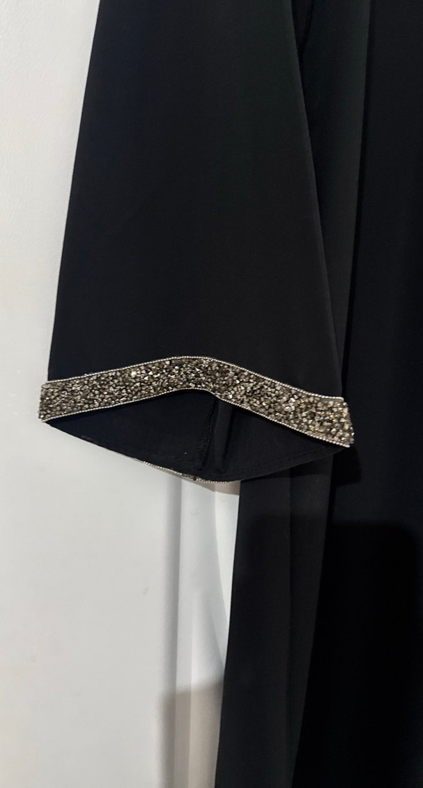 Uzun Siyah Gotik Salaş Elbise - Görsel 2