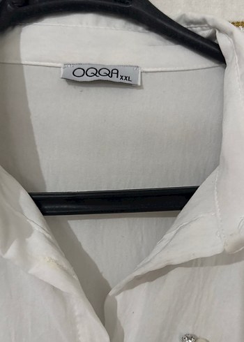 Nakışlı Beyaz Uzun Kollu Keten Gömlek - Görsel 3