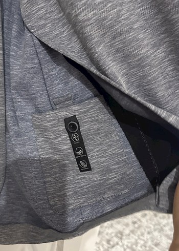 Karaca toss Gri Erkek Ceket Notch Yaka Düğmeli takım elbise - Görsel 5