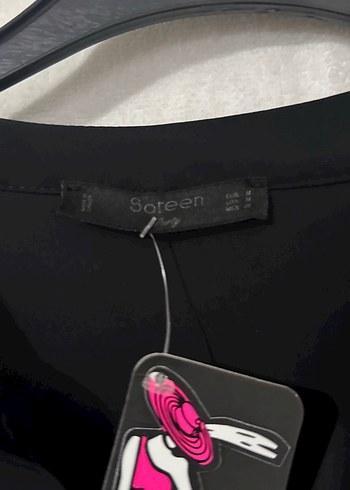 Siyah Nakışlı Uzun Kollu Kadın Gömlek - Görsel 4