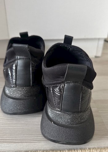 Suni deri taşlı simli spor ayakkabı - Görsel 5