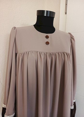 38 Beden camel Renk robalı elbise
