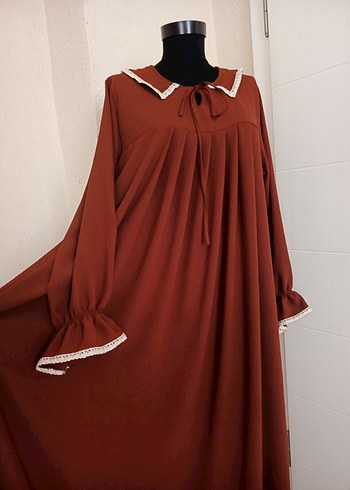 44 Beden bordo Renk robalı elbise