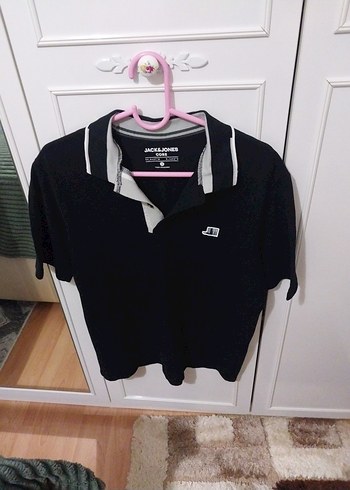 Jack & Jones Siyah Polo Yaka Tişört