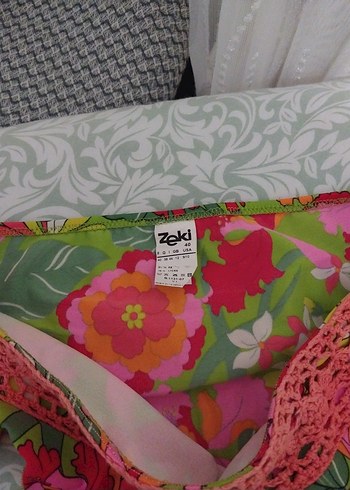 Renkli Dantelli Bohem Kadın Bikini - Görsel 4