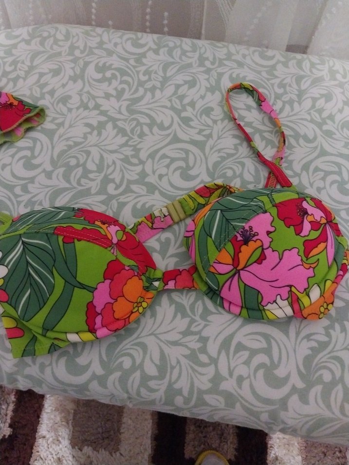 Renkli Dantelli Bohem Kadın Bikini - Görsel 3