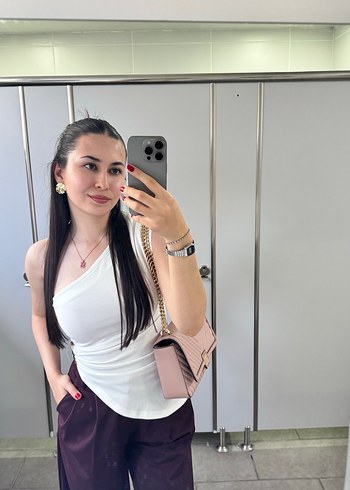 Zara Zara bordo kemerli pantolon