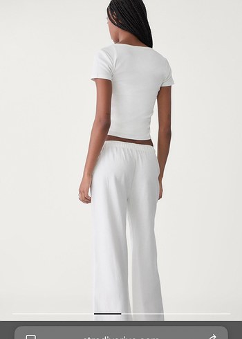 Stradivarius meşhur keten pantolon - Görsel 2