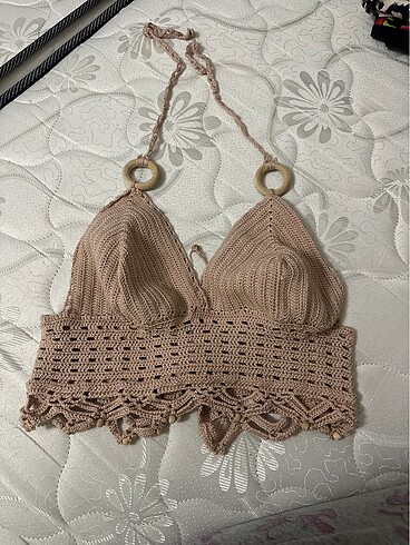 El örmesi bikini üstü arkası ayarlanabilir