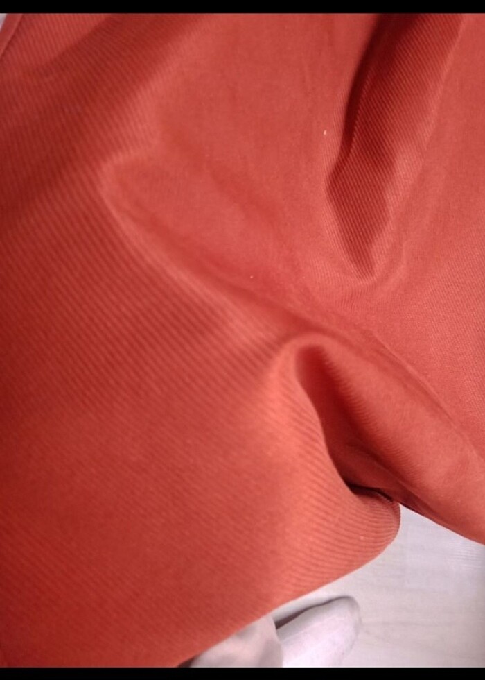 Kadın kiremit rengi pantolon  - Görsel 3