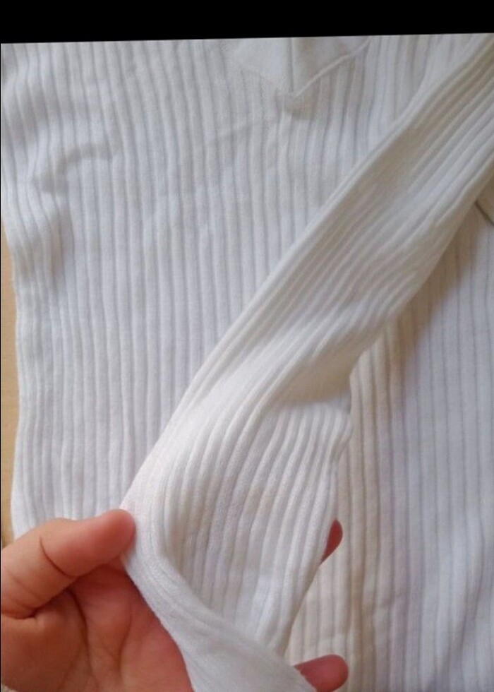 Trendyol Kadın v yaka kazak  - Görsel 3