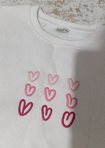 Nakışlı Beyaz Kadın Kazak - Görsel 3