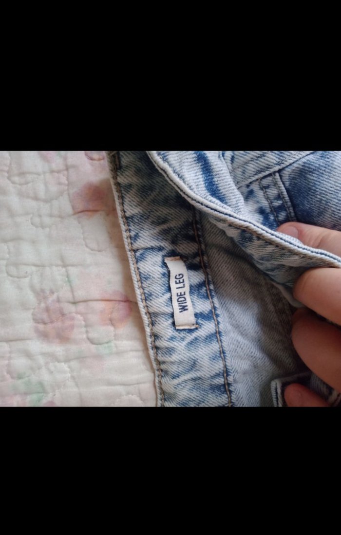 Kadın Mavi Bol Kesimi Kot Pantolon - Görsel 3