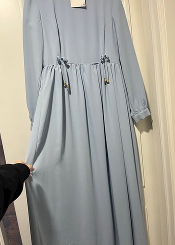 Mavi Uzun Salaş Elbise - Görsel 3