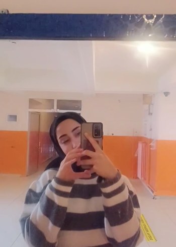 Gri Çizgili Transparan Triko Boğazlı Kazak - Görsel 3