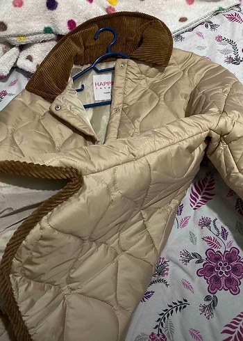 Bej Kürklü Midi Kadın Ceket - Görsel 4