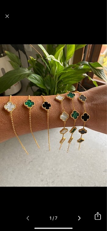 Van cleef gümüş bileklik