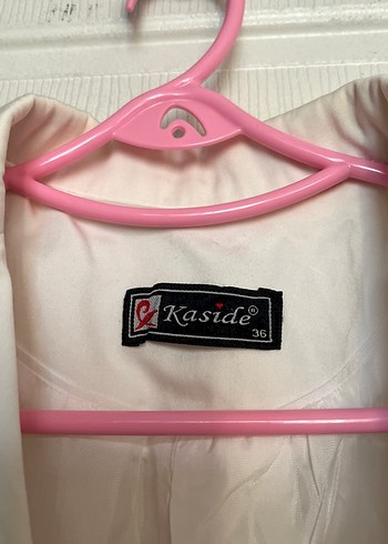 Diğer Düğmeli Beyaz Kadın Blazer Ceket