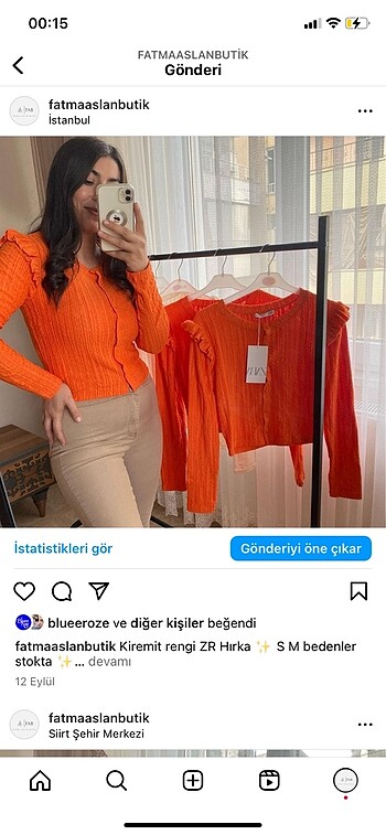 Orijinal zara hırka