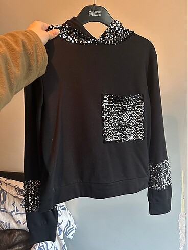 Apple Payetli Sweatshirt