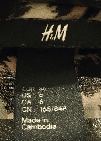 H&M Leopar tül gömlek