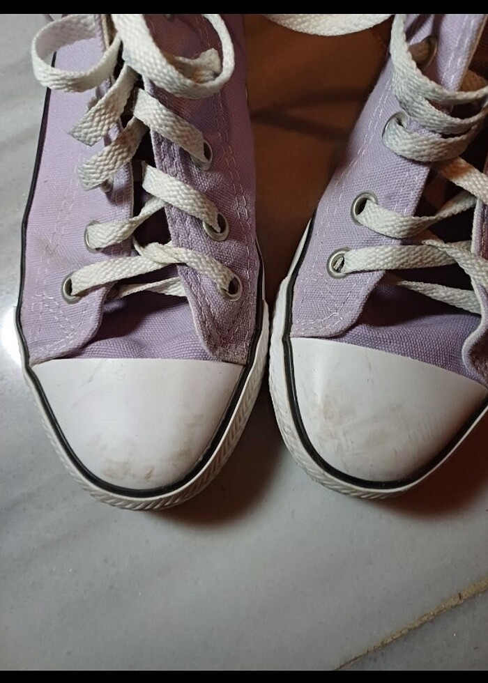 Lila converse - Görsel 4