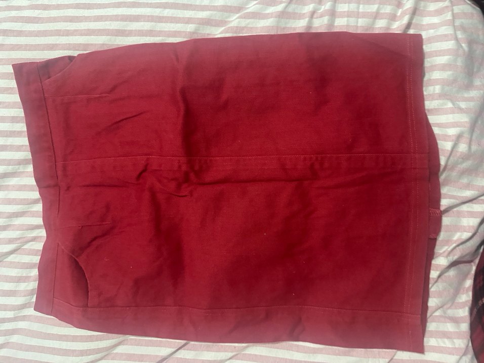 Bordo Midi Kalem Etek - Görsel 2