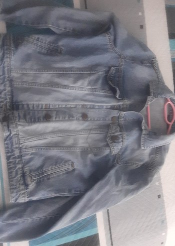 xl Beden mavi Renk Düğmeli Açık Mavi Kadın Denim Ceket