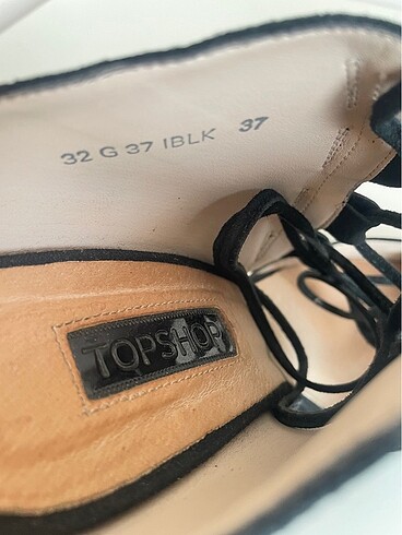 37 Beden siyah Renk Topshop topuklu ayakkabı