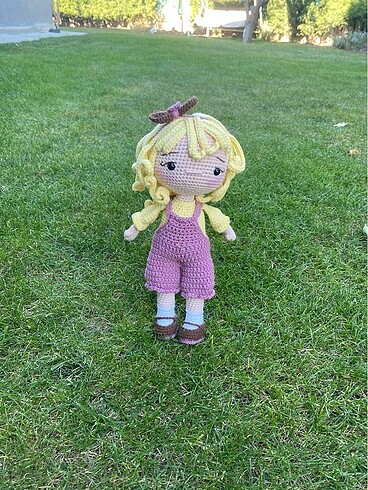 Beden Renk Amigurumi kız bebek (HAZIR ÜRÜN)