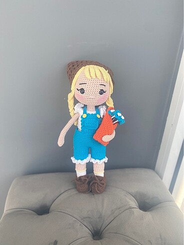 Barbie Amigurumi kız bebek ( HAZIR ÜRÜN)