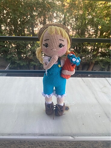 Beden Renk Amigurumi kız bebek ( HAZIR ÜRÜN)