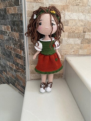 Barbie Amigurumi kız bebek (HAZIR ÜRÜN)