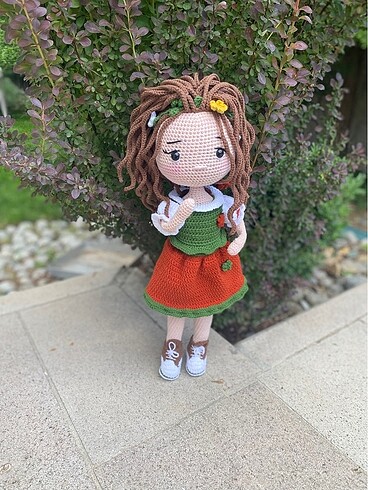  Beden Amigurumi kız bebek (HAZIR ÜRÜN)