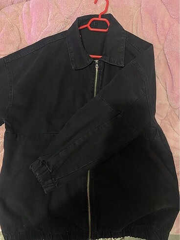 Trendyol & Milla Siyah oversize bomber denim ceket