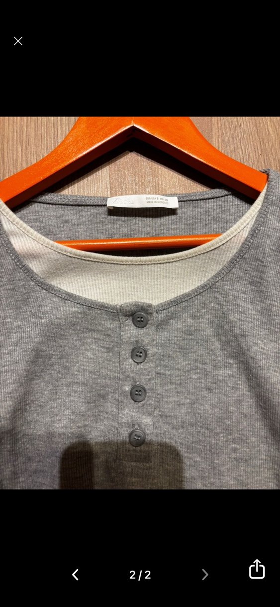 ZARA ÇİFT KATLI ÜST - Görsel 2