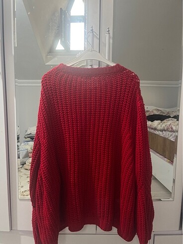 diğer Beden Kırmızı oversize kazak