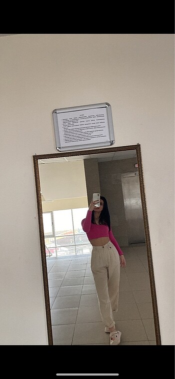 Bej keten pantolon