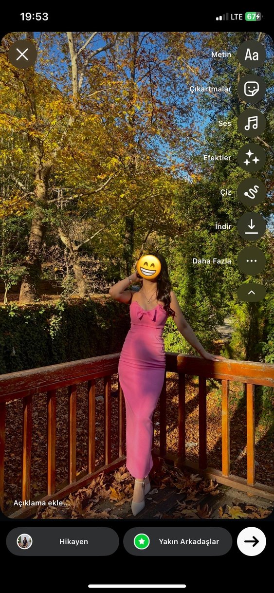 Pembe Straplez Uzun Elbise - Görsel 3