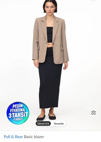 Pull and bear blazer ceket - Görsel 4